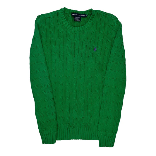 Ralph Lauren Sport Jumper - Small Green Cotton