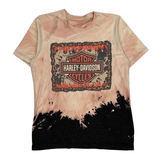 Harley Davidson Tie-Dye T-Shirt - Medium Multicoloured Cotton