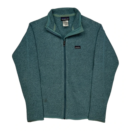 Vintage Patagonia Fleece Jacket - Medium Blue Polyester