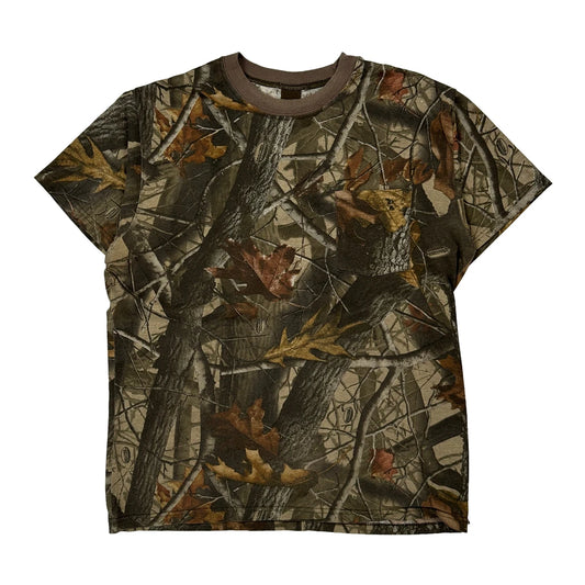 Ranger Ringer Camo T-Shirt - Large Camo Cotton
