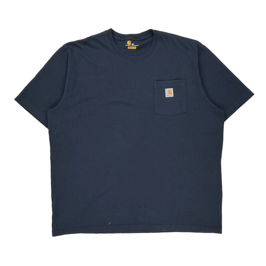 Carhartt T-Shirt - 2XL Navy Cotton