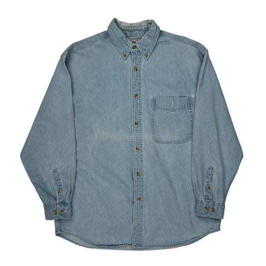 Lee Denim Shirt - Large Light Wash Denim