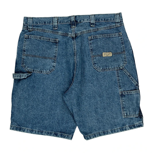 Wrangler Carpenter Shorts - 36W 10L Blue Cotton