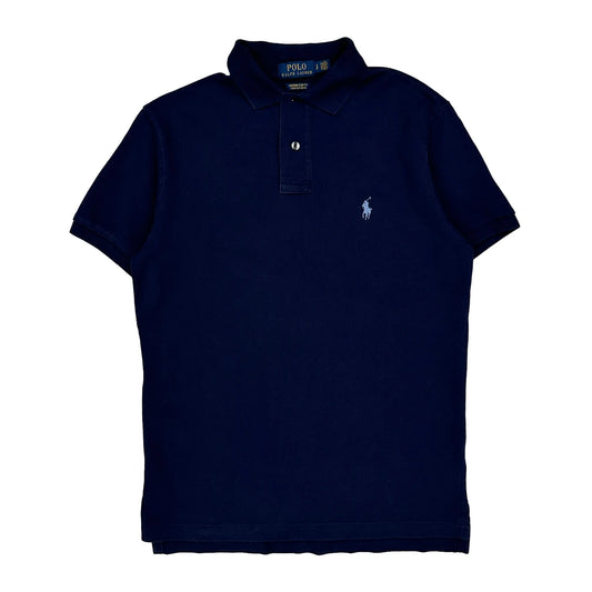 Polo By Ralph Lauren Slim Fit Polo Shirt - Small Navy Cotton