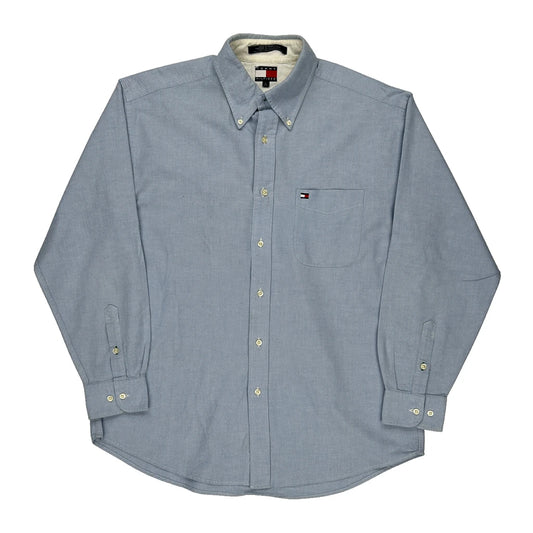 Tommy Hilfiger Shirt - Large Blue Cotton