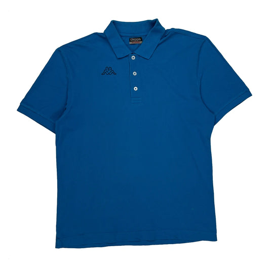 Kappa Polo Shirt - XL Blue Cotton