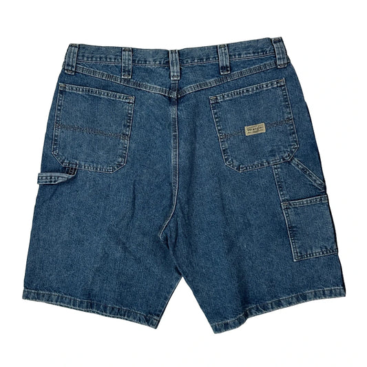Vintage Wrangler Carpenter Shorts - 38W 9L Blue Cotton