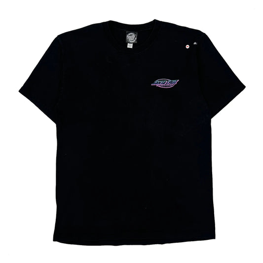 Santa Cruz Graphic T-Shirt - Medium Black Cotton
