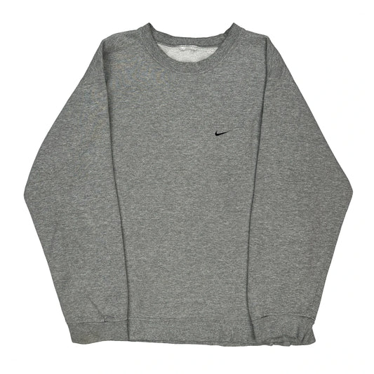 Nike Sweatshirt - 2XL Grey Cotton