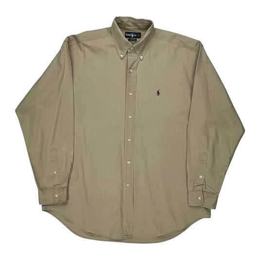 Blaire Ralph Lauren Shirt - Large Beige Cotton
