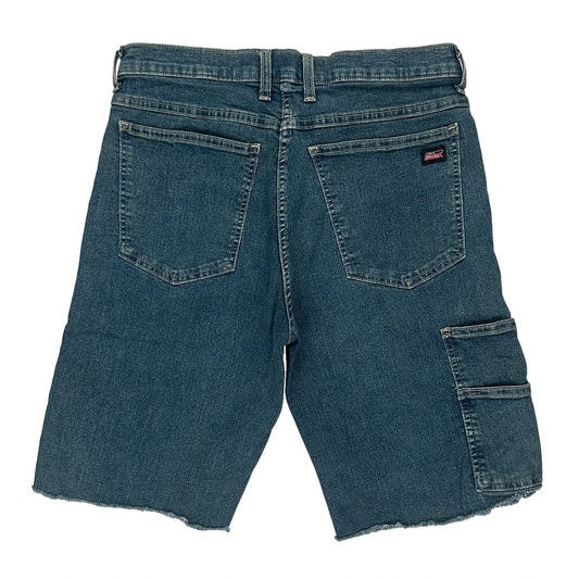 Dickies Denim Shorts - 34W 10L Blue Denim