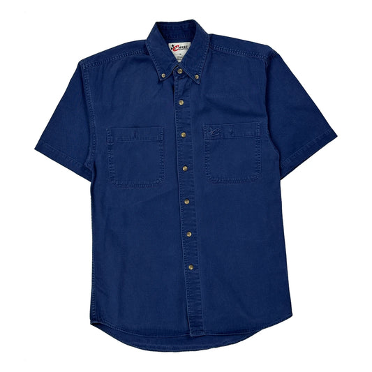 Vintage Chase Authentics Short Sleeve Shirt - Small Blue Cotton