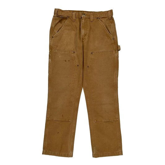 Carhartt Double Knee Carpenter Trousers - 34W 32L Brown Cotton