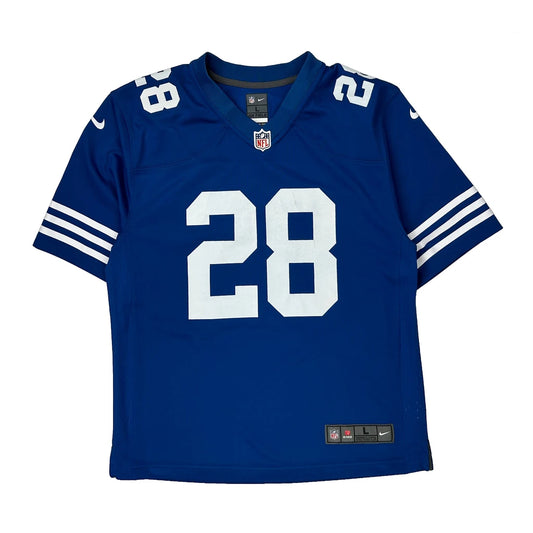 Age 14-16 Nike Indianapolis Colts Jersey - Large Blue Polyester