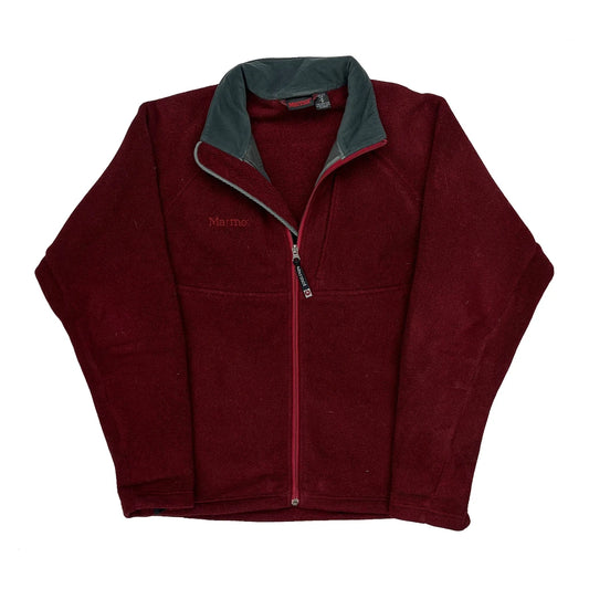 Marmot Fleece Jacket - Medium Red Polyester