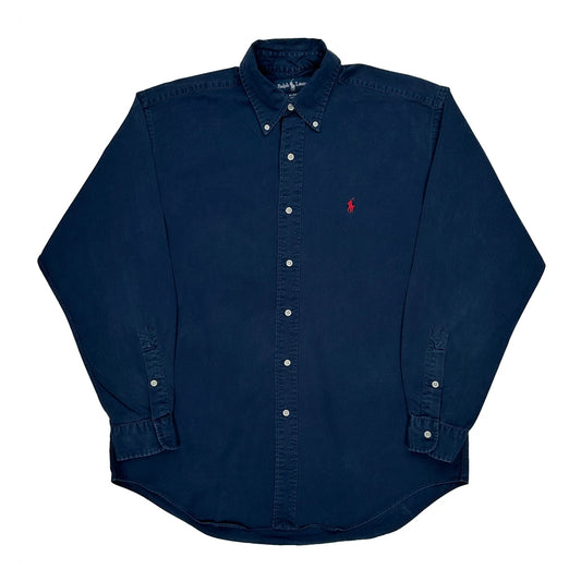 Blake Ralph Lauren Shirt - Medium Navy Cotton