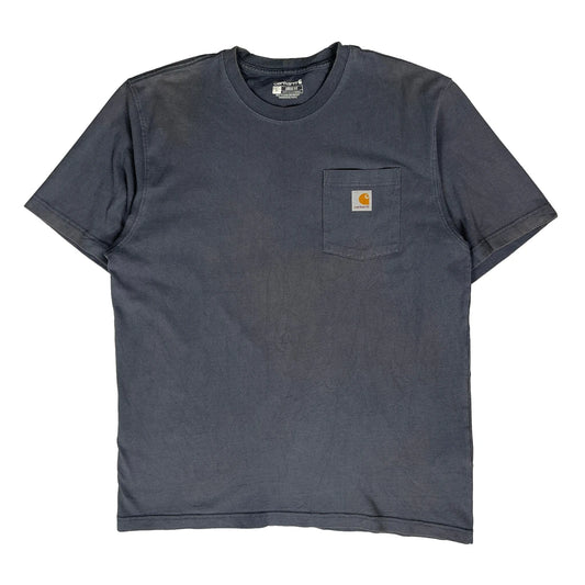 Carhartt T-Shirt - Large Grey Cotton