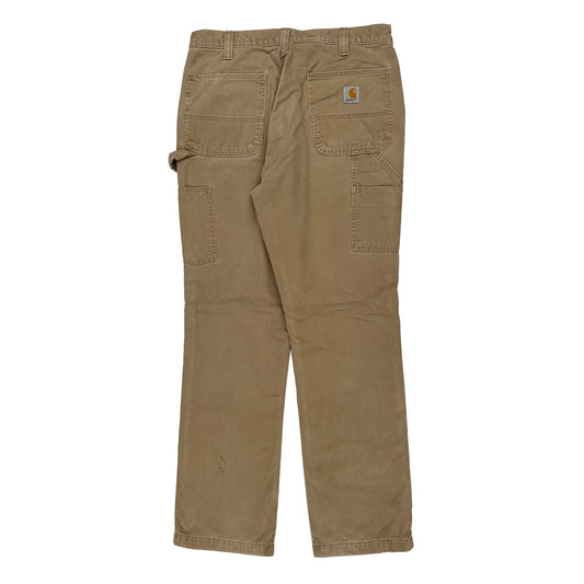 Carhartt Carpenter Trousers - 34W 34L Beige Cotton