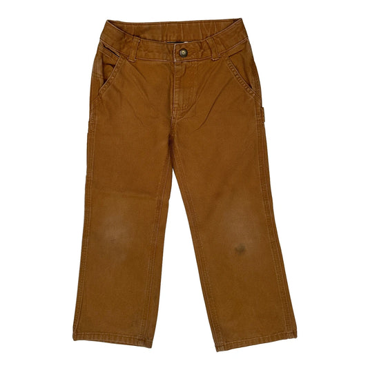 Vintage Age 5 Carhartt Cargo Carpenter Trousers - Small Brown Cotton