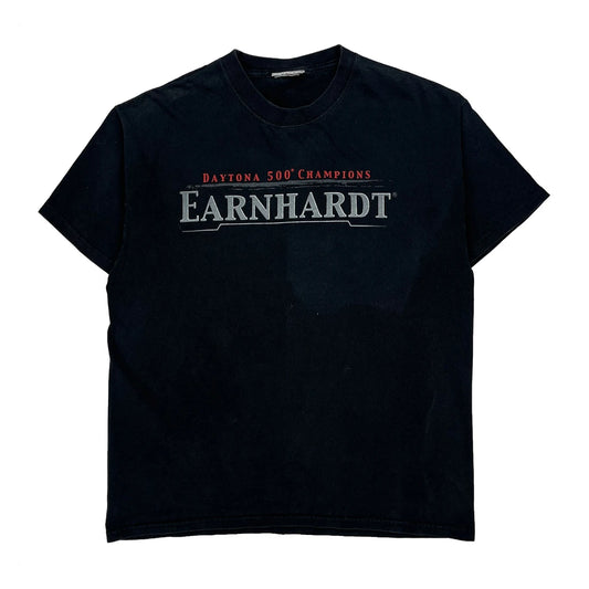 Daytona 500 Champions Chase Authentics Nascar T-Shirt - Large Black Cotton