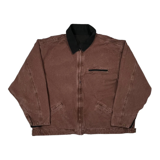 Vintage 90S Workwear Detroit Jacket - 2XL Brown Cotton