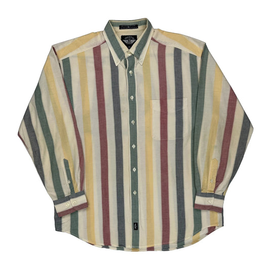 Dockers Striped Shirt - Medium Multicoloured Cotton