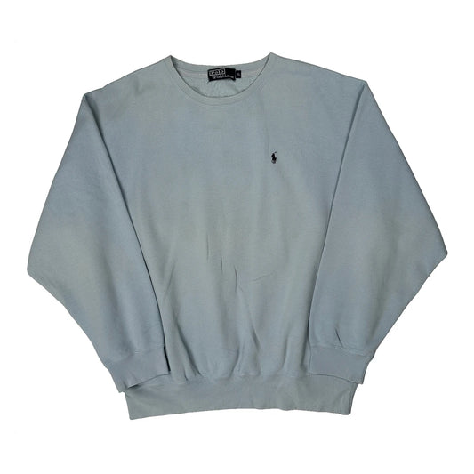 Vintage Polo By Ralph Lauren Sweatshirt - XL Blue Cotton