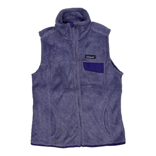 Patagonia Fleece Gilet - Small Purple Polyester