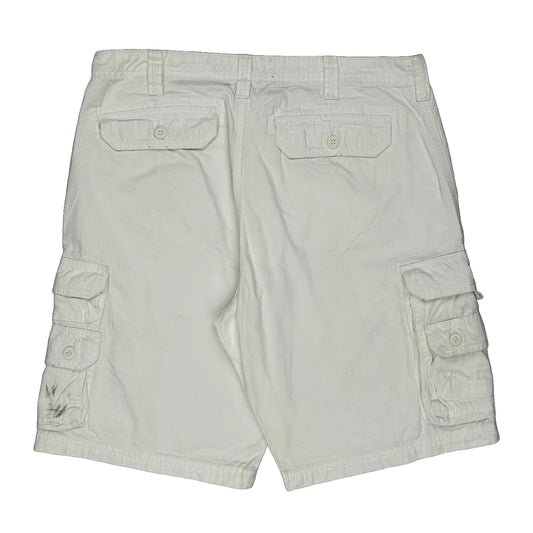 Lee Cargo Cargo Shorts - 36W 9L White Cotton