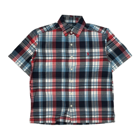 Age 10-12 Polo By Ralph Lauren Checked Short Sleeve Shirt - Medium Multicoloured Cotton