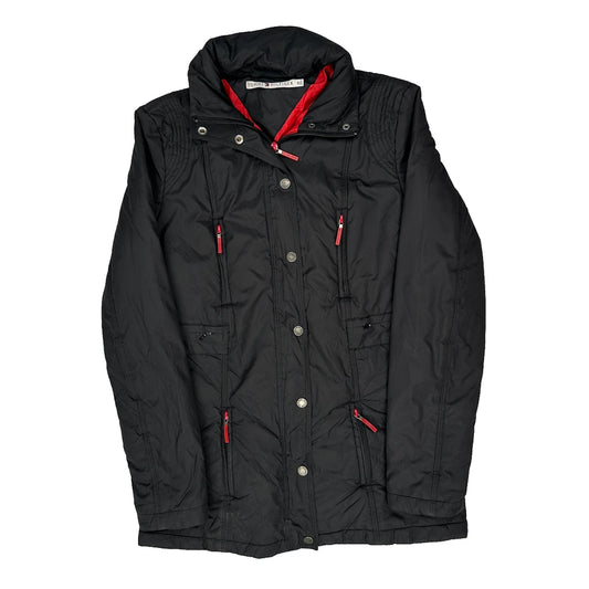 Vintage Tommy Hilfiger Jacket - Small Black Polyester
