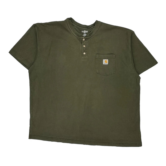 Carhartt T-Shirt - 2XL Green Cotton