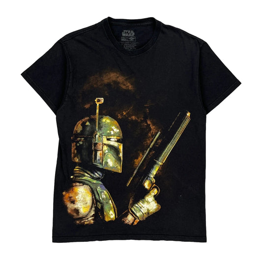 Boba Fett Star Wars Graphic T-Shirt - Medium Black Cotton