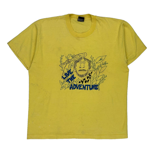 Greek Week 1988 Screen Stars Single Stitch T-Shirt - XL Yellow Cotton Blend