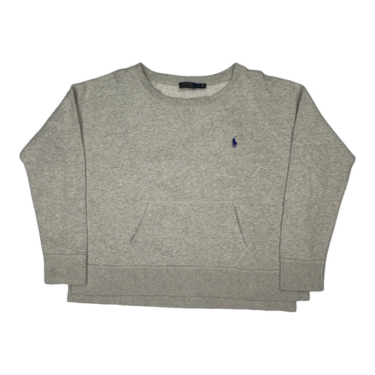 Polo By Ralph Lauren Sweatshirt - Large Grey Cotton