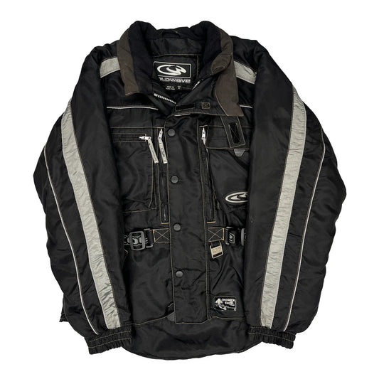 Vintage Coldwave Tactical Utility Jacket - Medium Black Polyester