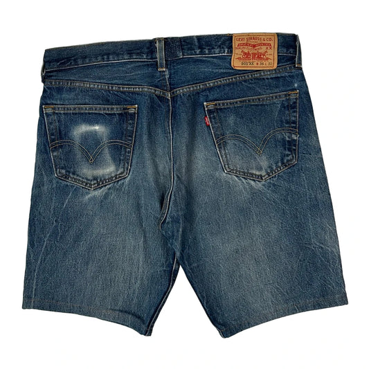 Vintage Levis Denim Shorts - 36W 9L Blue Cotton