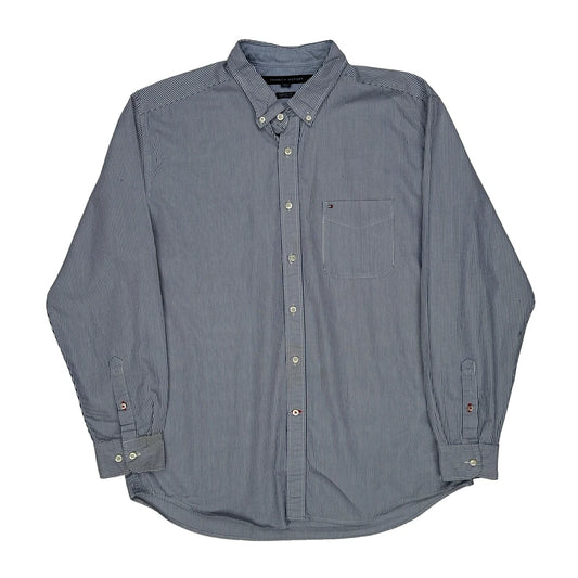 Tommy Hilfiger Striped Shirt - XL Blue Cotton