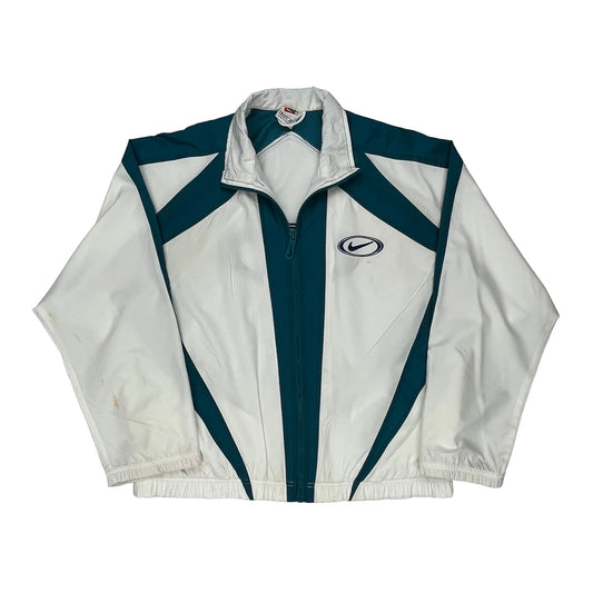 Nike Windbreaker - Small White Polyester