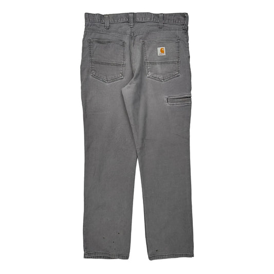 Carhartt Carpenter Trousers - 32W 30L Grey Cotton Blend
