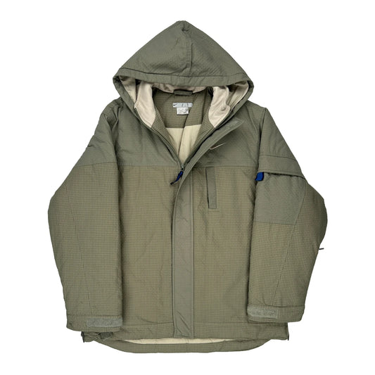 Age 13-15 Nike Jacket - XL Green Nylon