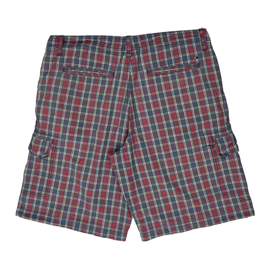 Tommy Hilfiger Checked Cargo Shorts - 36W 10L Multicoloured Cotton