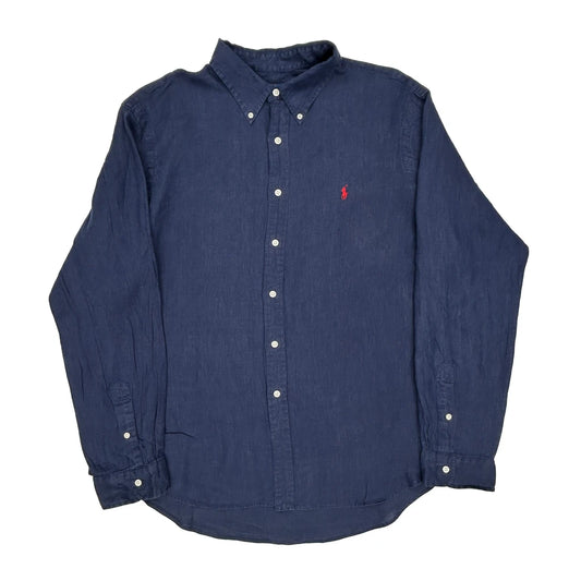 Ralph Lauren Shirt - Large Blue Linen