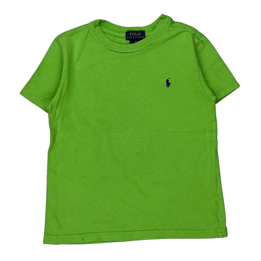 Age 5 Polo By Ralph Lauren T-Shirt - Small Green Cotton
