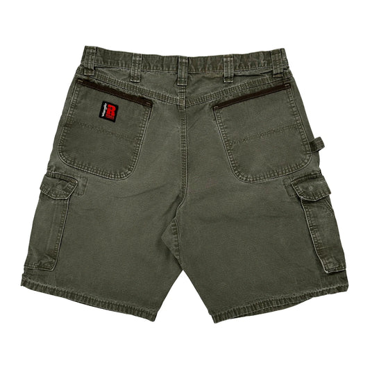 Vintage Wrangler Carpenter Shorts - 34W 9L Grey Cotton