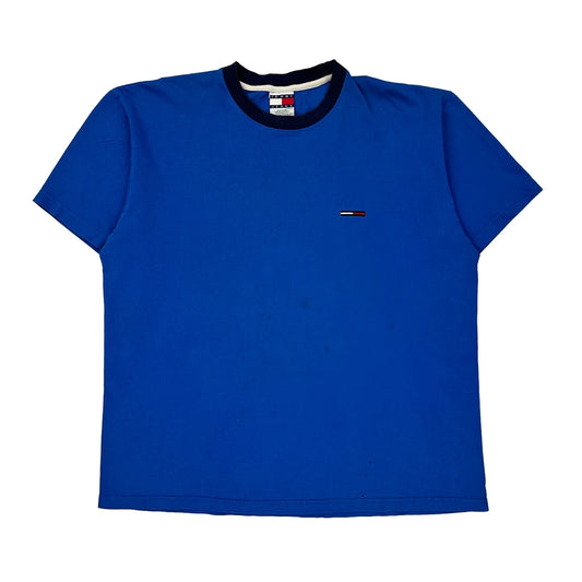 Tommy Jeans T-Shirt - XL Blue Cotton