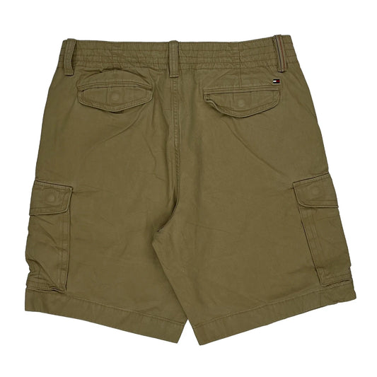 Tommy Hilfiger Cargo Shorts - 34W 10L Khaki Cotton