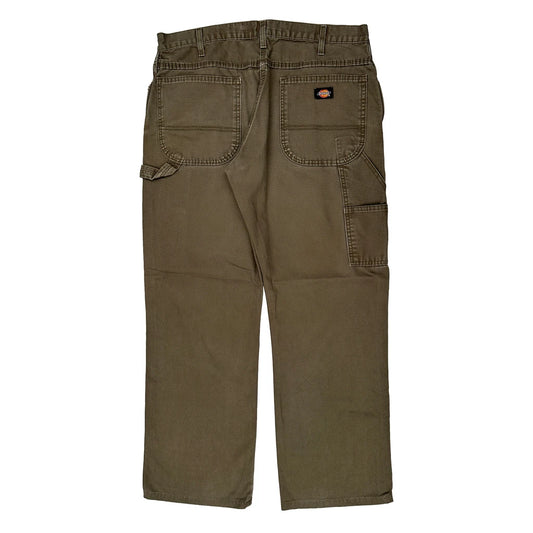Vintage Dickies Carpenter Trousers - 34W 30L Brown Cotton