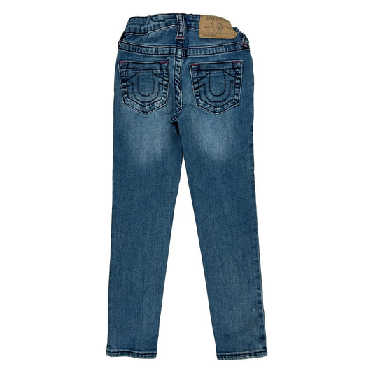 Age 6 True Religion Floral Jeans - Small Blue Cotton