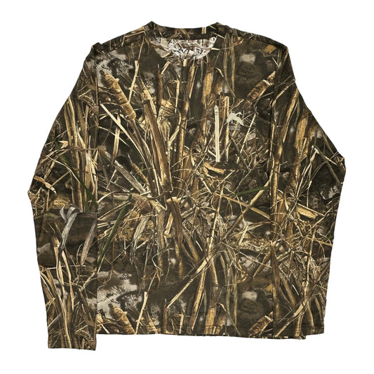 Realtree Camo Long Sleeve T-Shirt - XL Camo Cotton